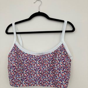 Aerie Floral Pop Longline Bikini Top